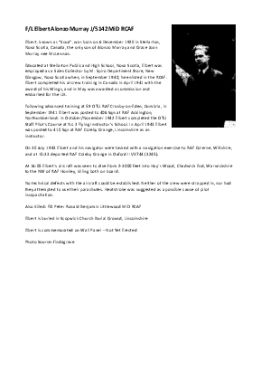A preview of a PDF biography for Murray, Elbert Alonzo